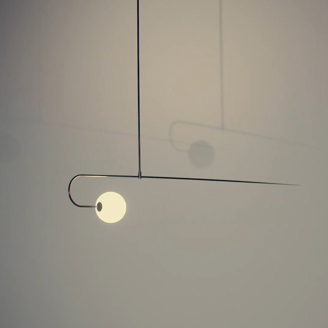 Mobile Chandelier with Adjustable Height and LED Lighting Features