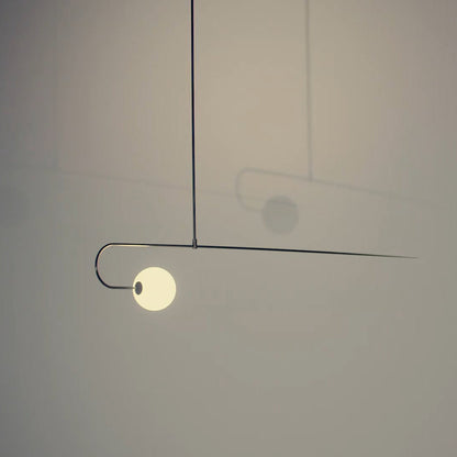 Mobile Chandelier with Adjustable Height and LED Lighting Features