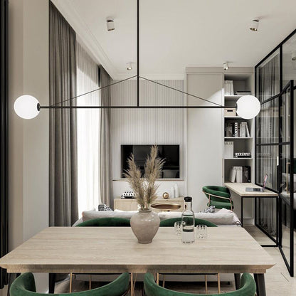 Mobile Chandelier with Adjustable Height and LED Lighting Features