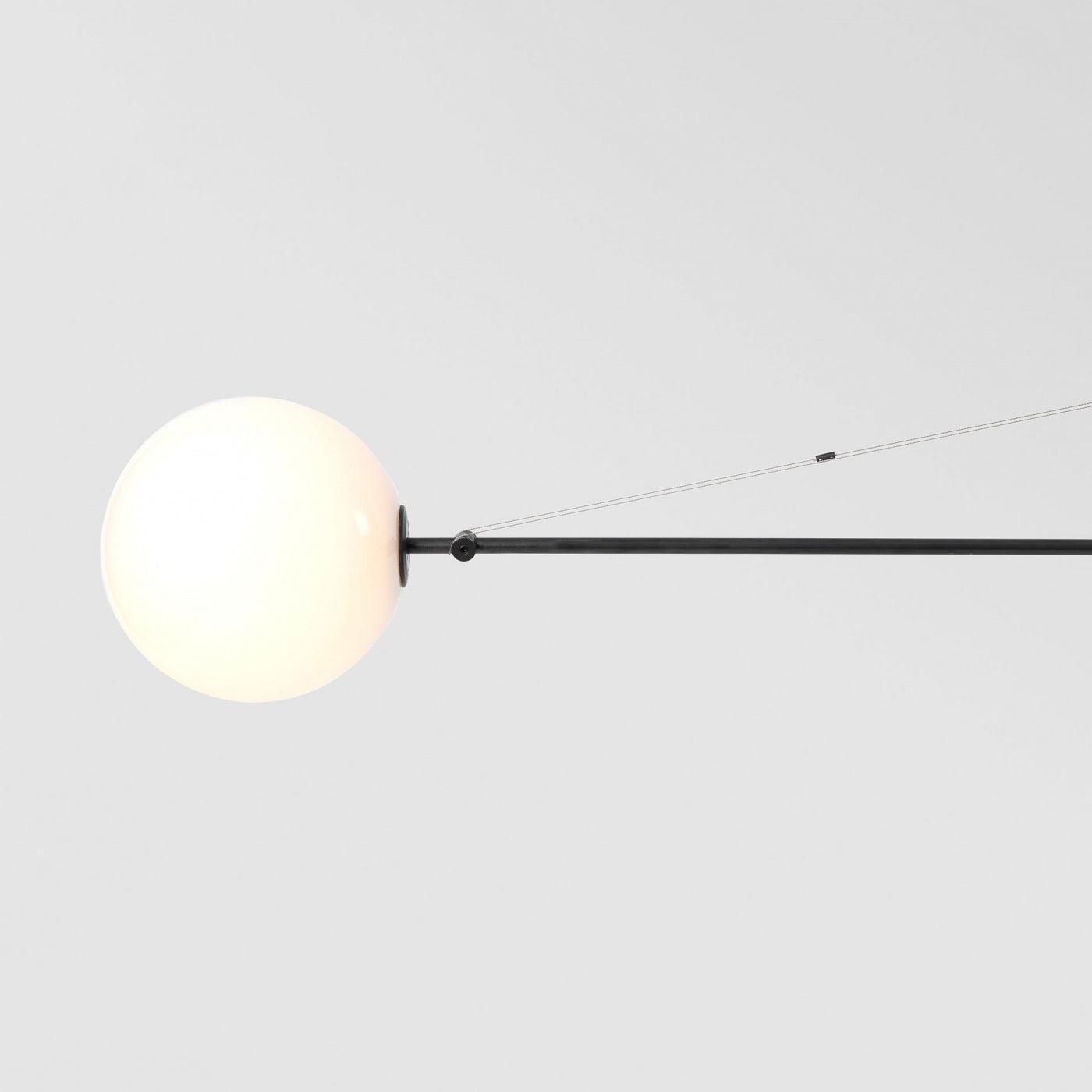Mobile Chandelier with Adjustable Height and LED Lighting Features