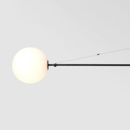 Mobile Chandelier with Adjustable Height and LED Lighting Features