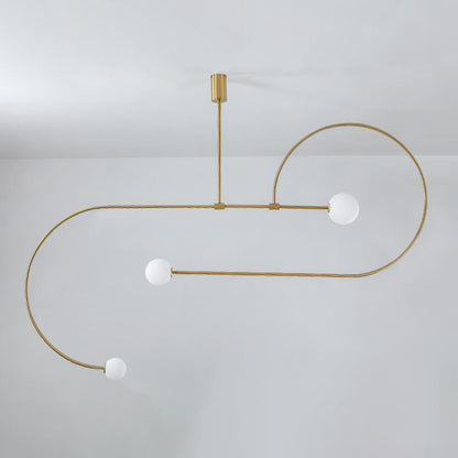Mobile Chandelier with Adjustable Height and LED Lighting Features