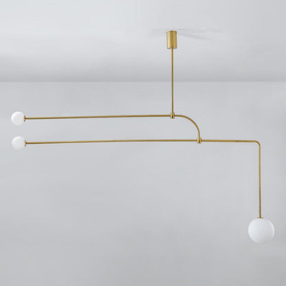 Mobile Chandelier with Adjustable Height and LED Lighting Features