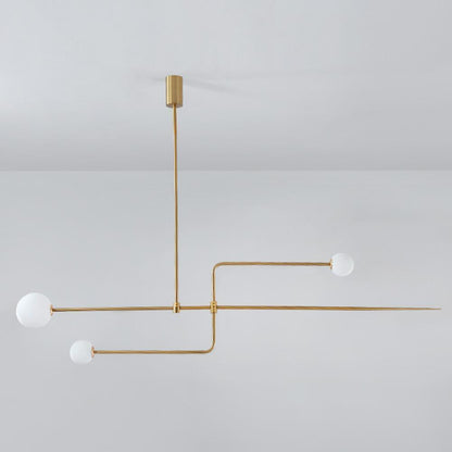 Mobile Chandelier with Adjustable Height and LED Lighting Features