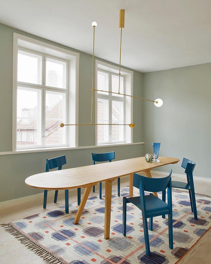 Mobile Chandelier with Adjustable Height and LED Lighting Features