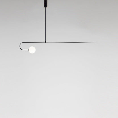 Mobile Chandelier with Adjustable Height and LED Lighting Features