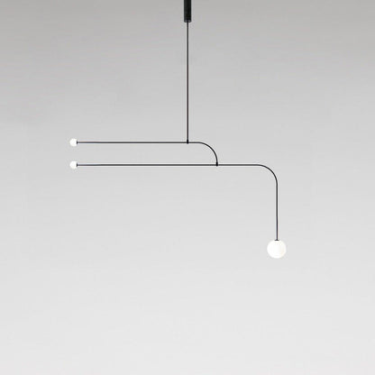 Mobile Chandelier with Adjustable Height and LED Lighting Features