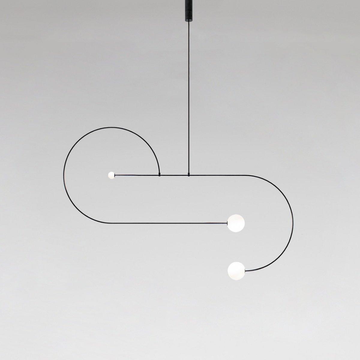 Mobile Chandelier with Adjustable Height and LED Lighting Features