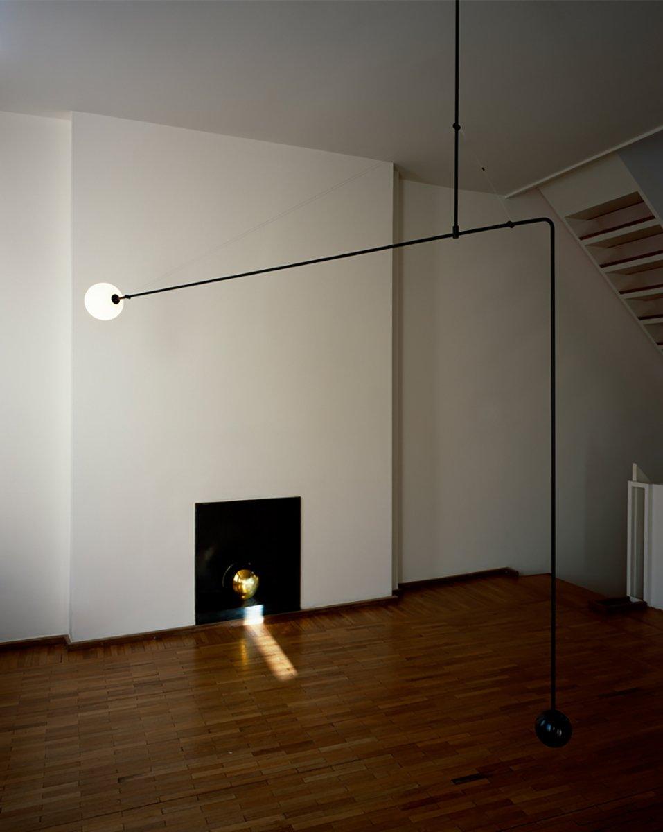Mobile Chandelier with Adjustable Height and LED Lighting Features