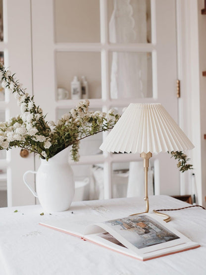 Levitate Pleated Table Lamp - Adjustable Brightness & Modern Design