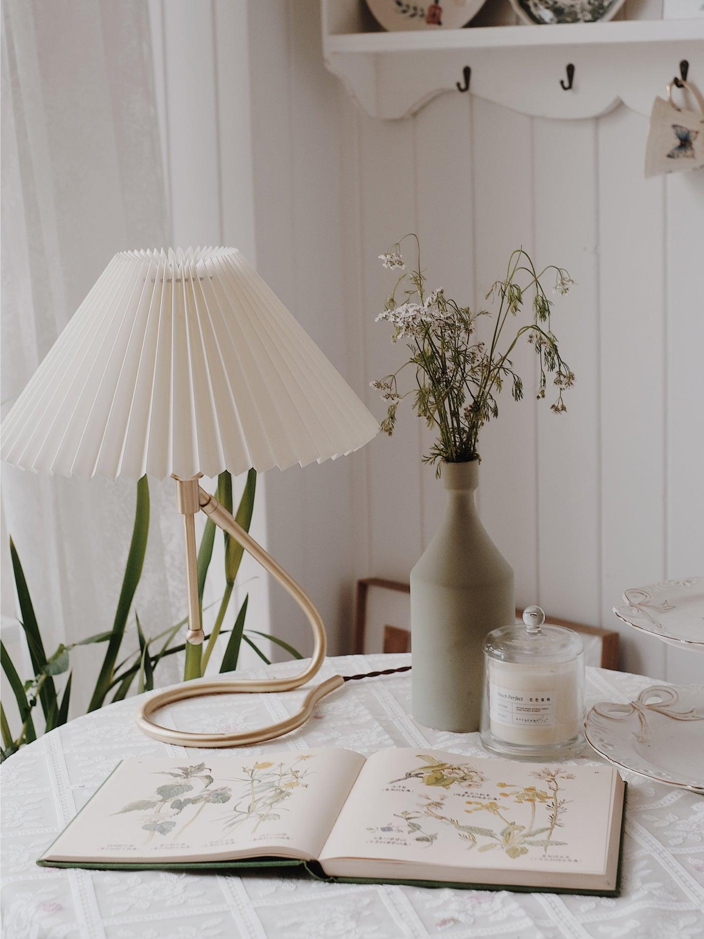 Levitate Pleated Table Lamp - Adjustable Brightness & Modern Design
