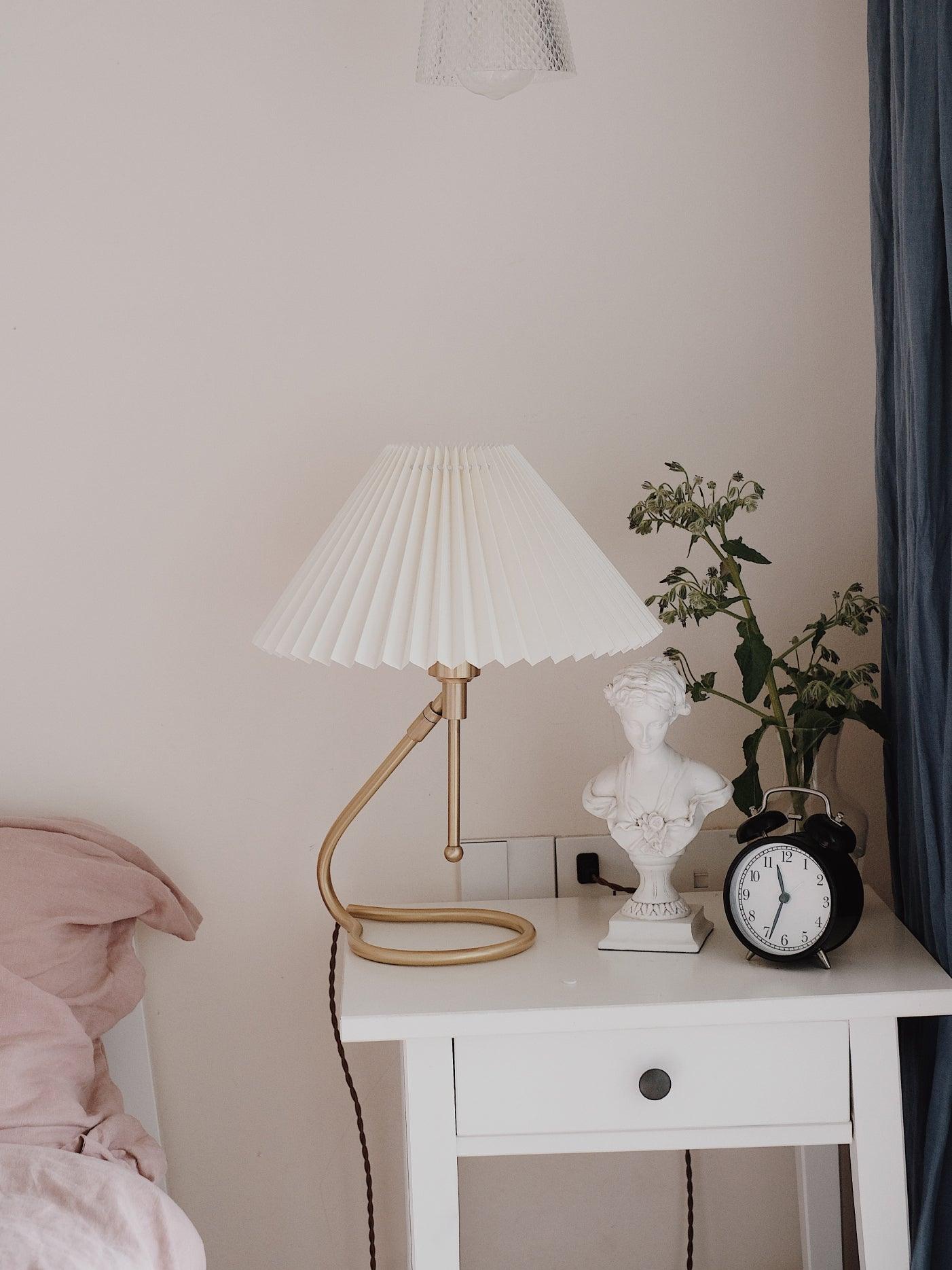 Levitate Pleated Table Lamp - Adjustable Brightness & Modern Design