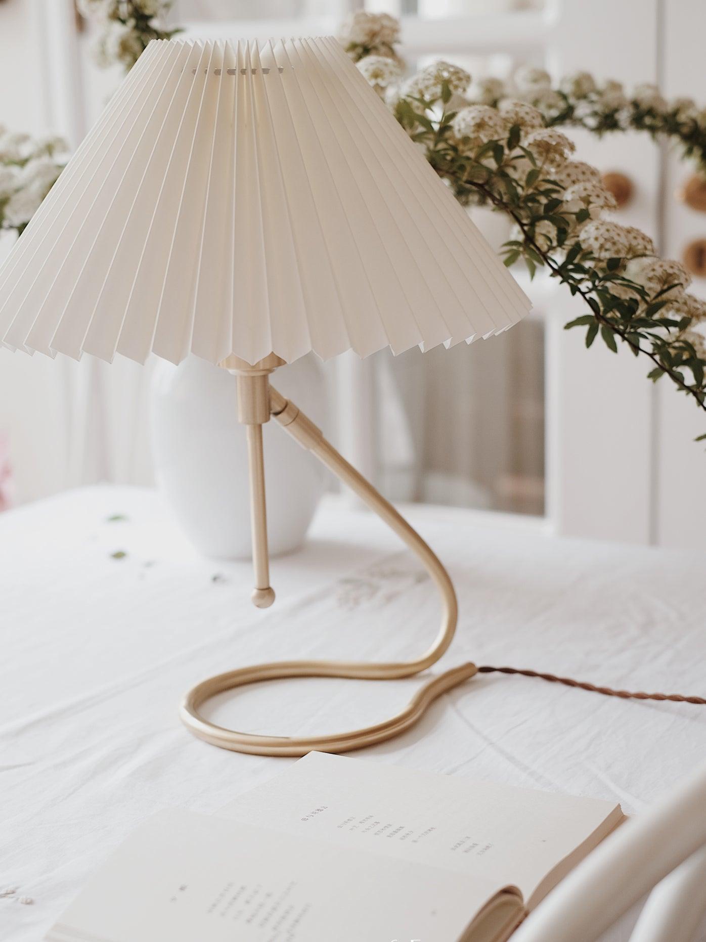 Levitate Pleated Table Lamp - Adjustable Brightness & Modern Design