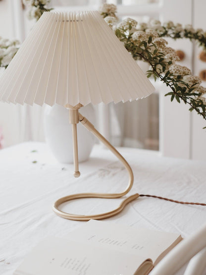 Levitate Pleated Table Lamp - Adjustable Brightness & Modern Design
