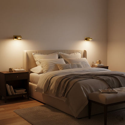 Sleek LED Bedside Reading Light with Adjustable Brightness and Touch C