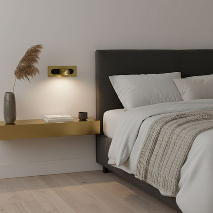 Sleek LED Bedside Reading Light with Adjustable Brightness and Touch C