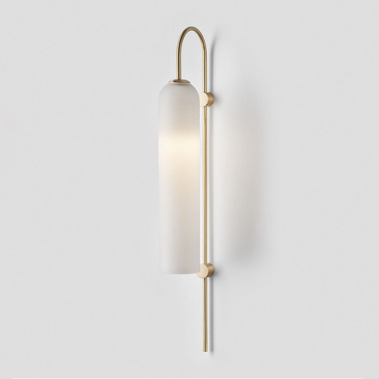 Sleek Modern Glass Wall Lamp with Adjustable Brightness & Energy Effic