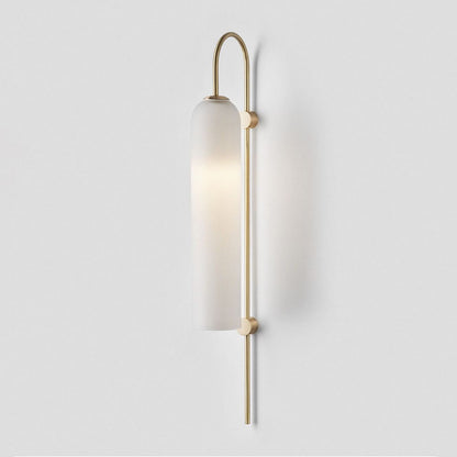 Sleek Modern Glass Wall Lamp with Adjustable Brightness & Energy Effic