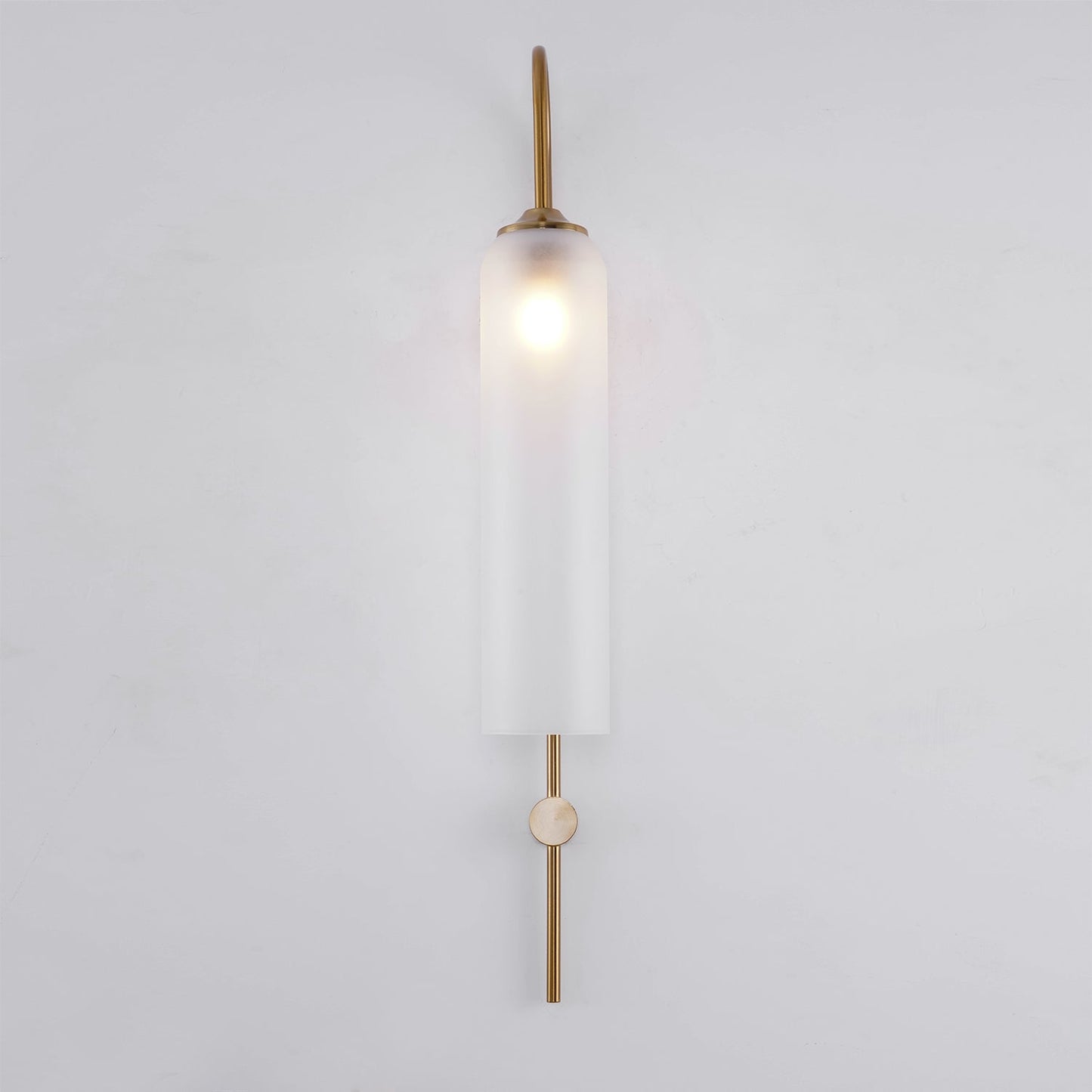 Sleek Modern Glass Wall Lamp with Adjustable Brightness & Energy Effic