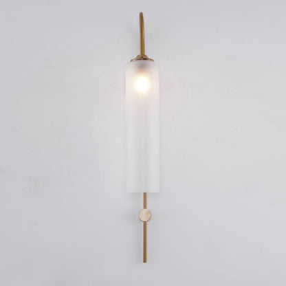 Sleek Modern Glass Wall Lamp with Adjustable Brightness & Energy Effic
