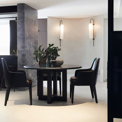 Sleek Modern Glass Wall Lamp with Adjustable Brightness & Energy Effic