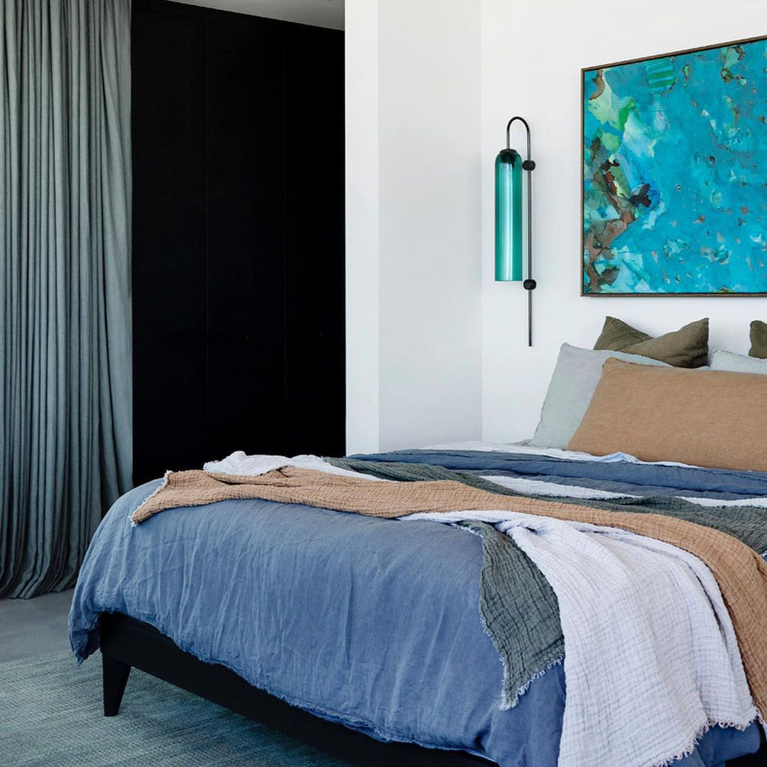 Sleek Modern Glass Wall Lamp with Adjustable Brightness & Energy Effic