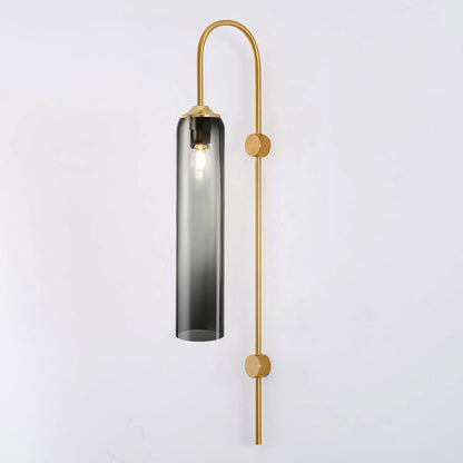 Sleek Modern Glass Wall Lamp with Adjustable Brightness & Energy Effic