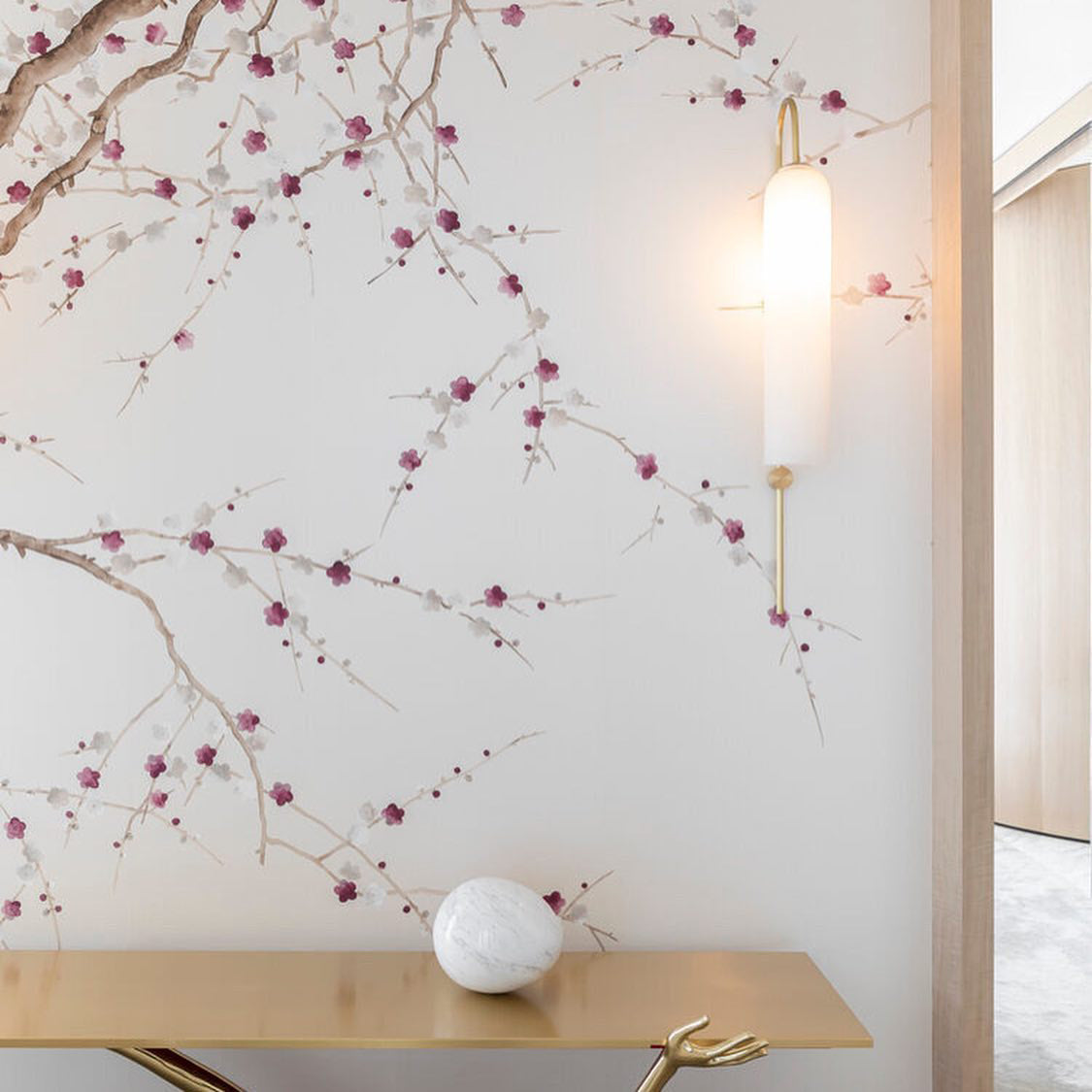 Sleek Modern Glass Wall Lamp with Adjustable Brightness & Energy Effic