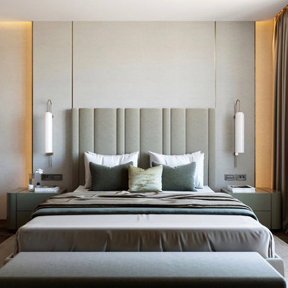 Sleek Modern Glass Wall Lamp with Adjustable Brightness & Energy Effic