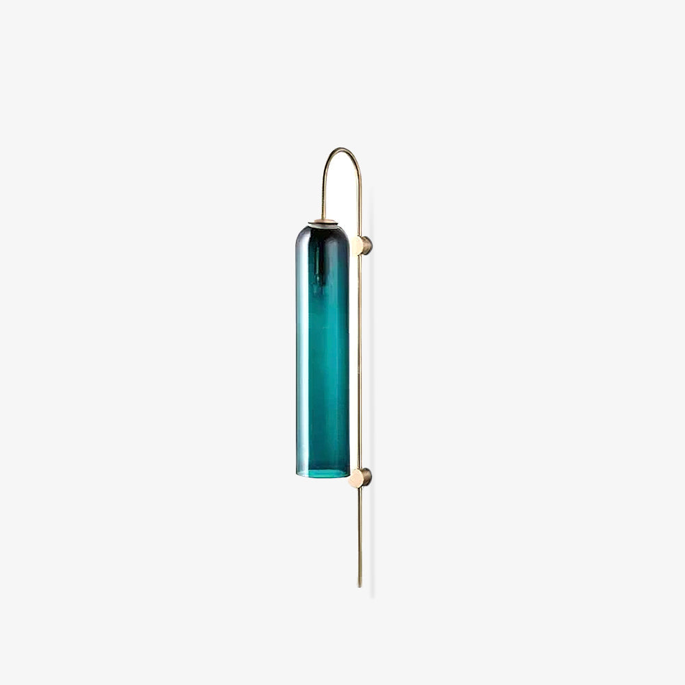 Sleek Modern Glass Wall Lamp with Adjustable Brightness & Energy Effic