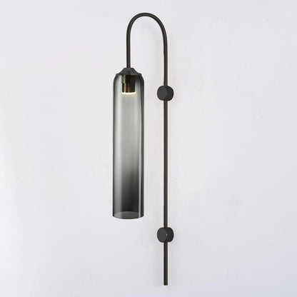 Sleek Modern Glass Wall Lamp with Adjustable Brightness & Energy Effic