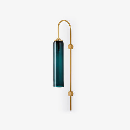Sleek Modern Glass Wall Lamp with Adjustable Brightness & Energy Effic