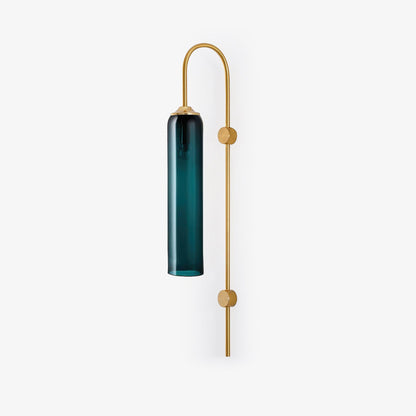 Sleek Modern Glass Wall Lamp with Adjustable Brightness & Energy Effic