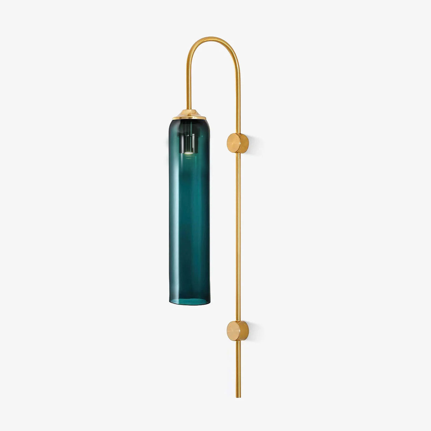 Sleek Modern Glass Wall Lamp with Adjustable Brightness & Energy Effic