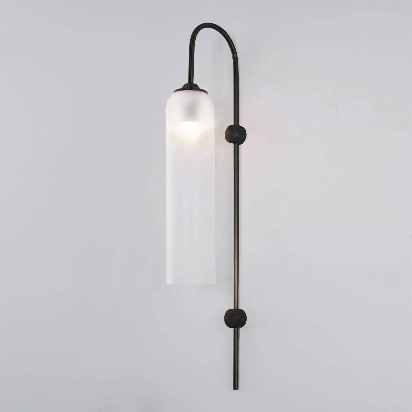 Sleek Modern Glass Wall Lamp with Adjustable Brightness & Energy Effic