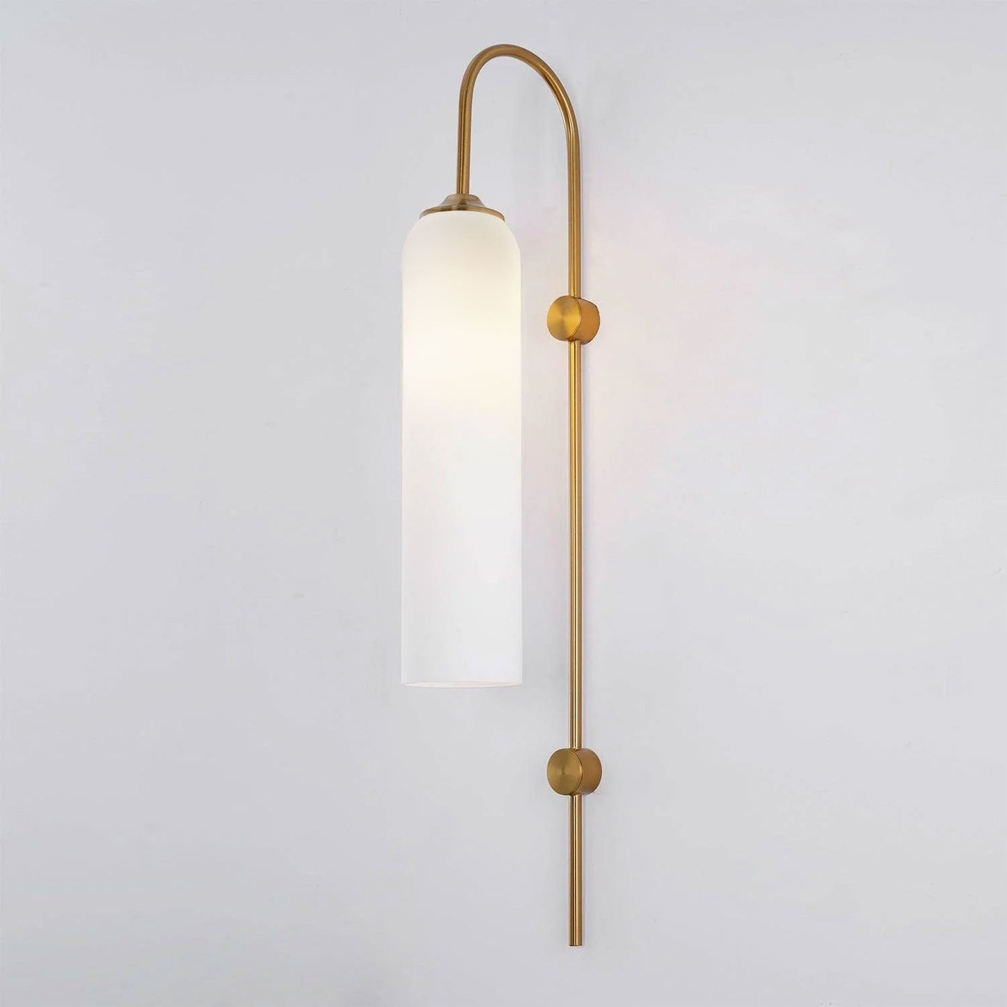 Sleek Modern Glass Wall Lamp with Adjustable Brightness & Energy Effic