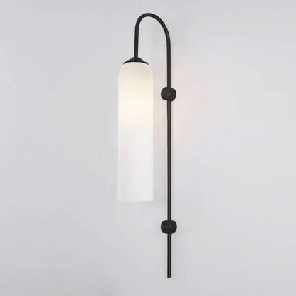 Sleek Modern Glass Wall Lamp with Adjustable Brightness & Energy Effic