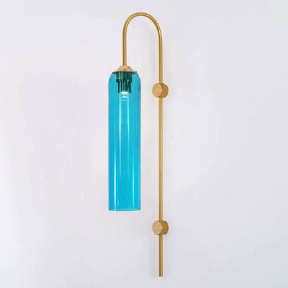 Sleek Modern Glass Wall Lamp with Adjustable Brightness & Energy Effic