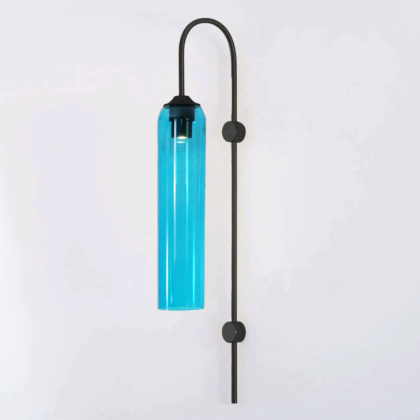 Sleek Modern Glass Wall Lamp with Adjustable Brightness & Energy Effic