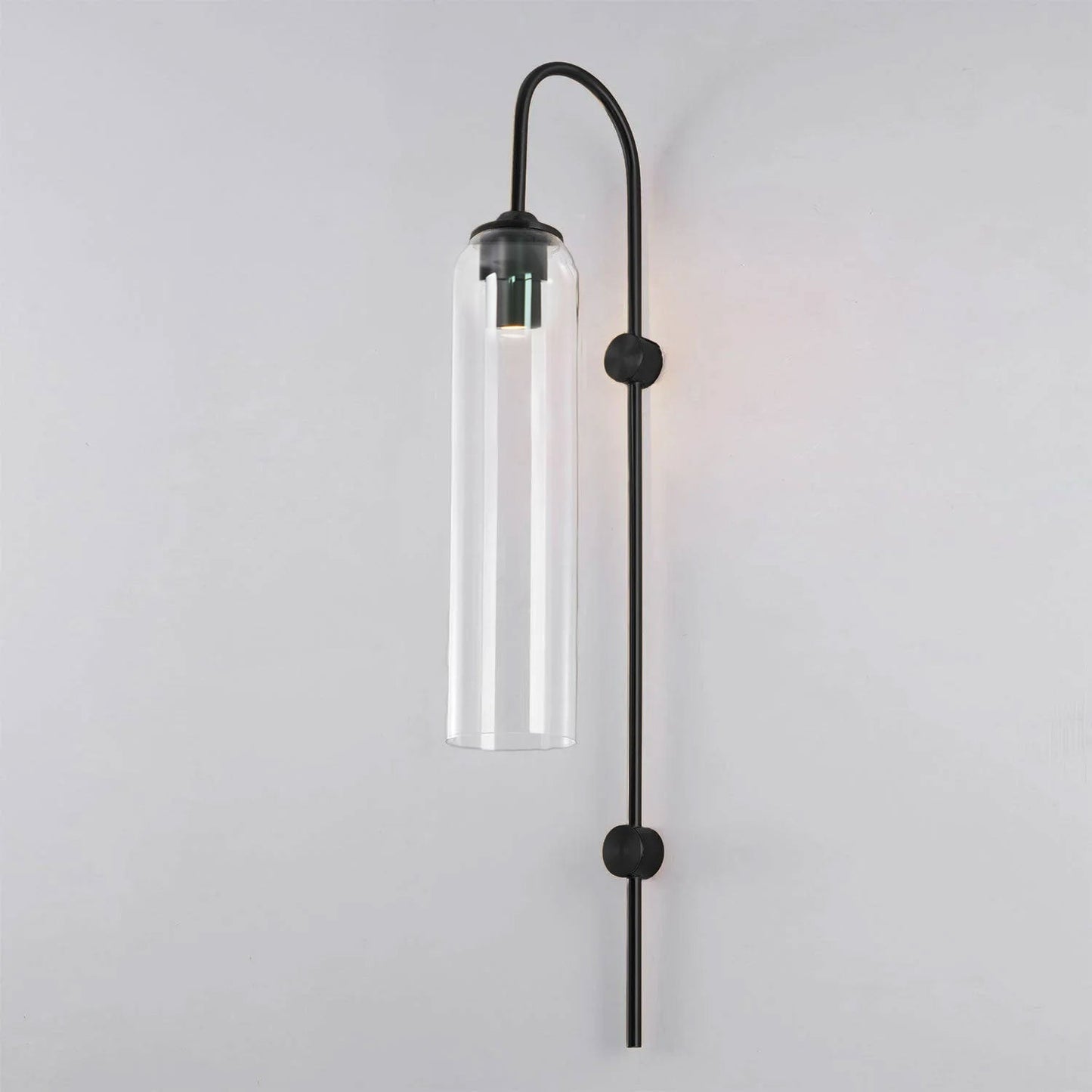 Sleek Modern Glass Wall Lamp with Adjustable Brightness & Energy Effic