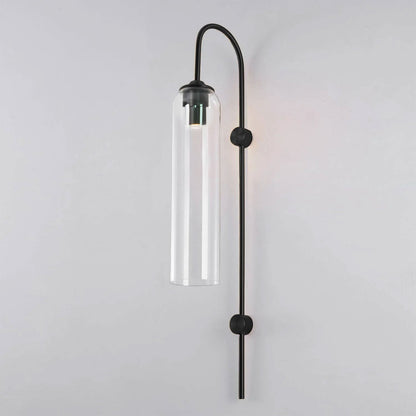 Sleek Modern Glass Wall Lamp with Adjustable Brightness & Energy Effic