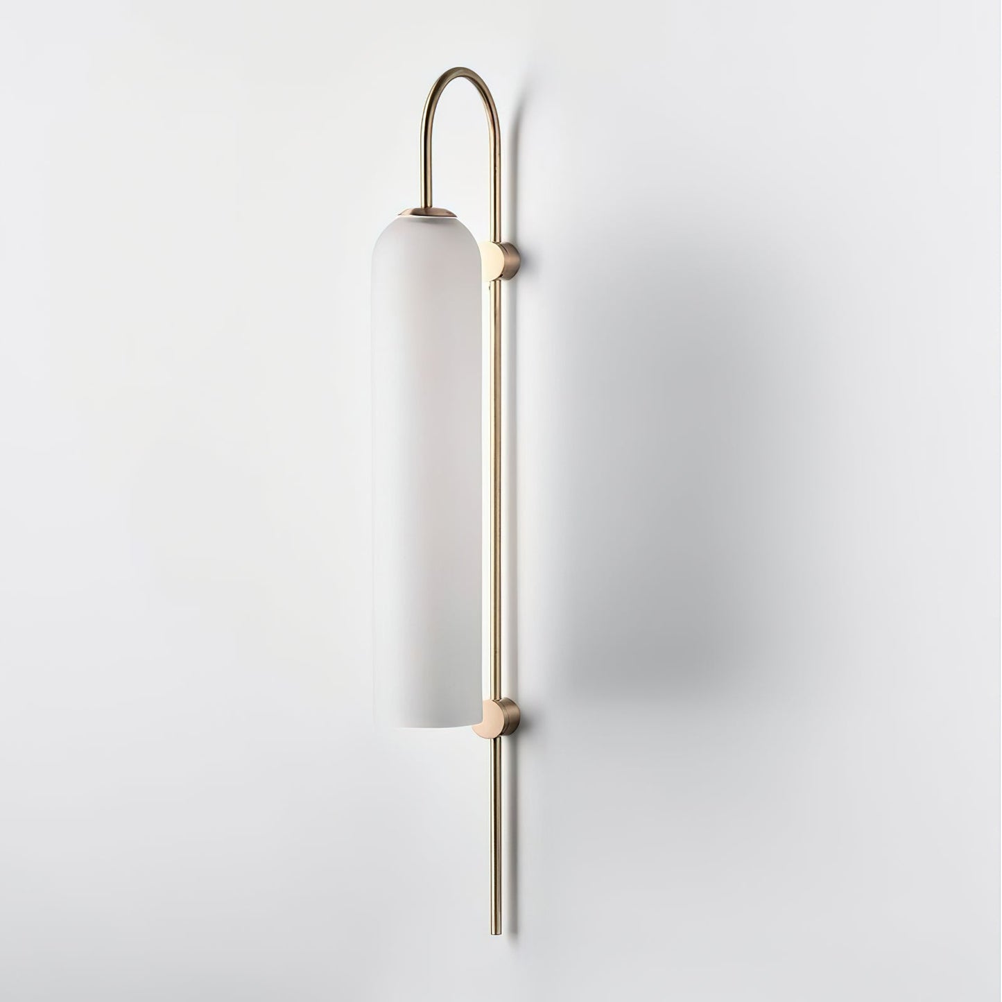 Sleek Modern Glass Wall Lamp with Adjustable Brightness & Energy Effic
