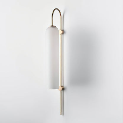 Sleek Modern Glass Wall Lamp with Adjustable Brightness & Energy Effic