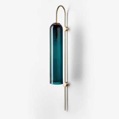 Sleek Modern Glass Wall Lamp with Adjustable Brightness & Energy Effic