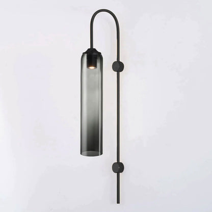 Sleek Modern Glass Wall Lamp with Adjustable Brightness & Energy Effic