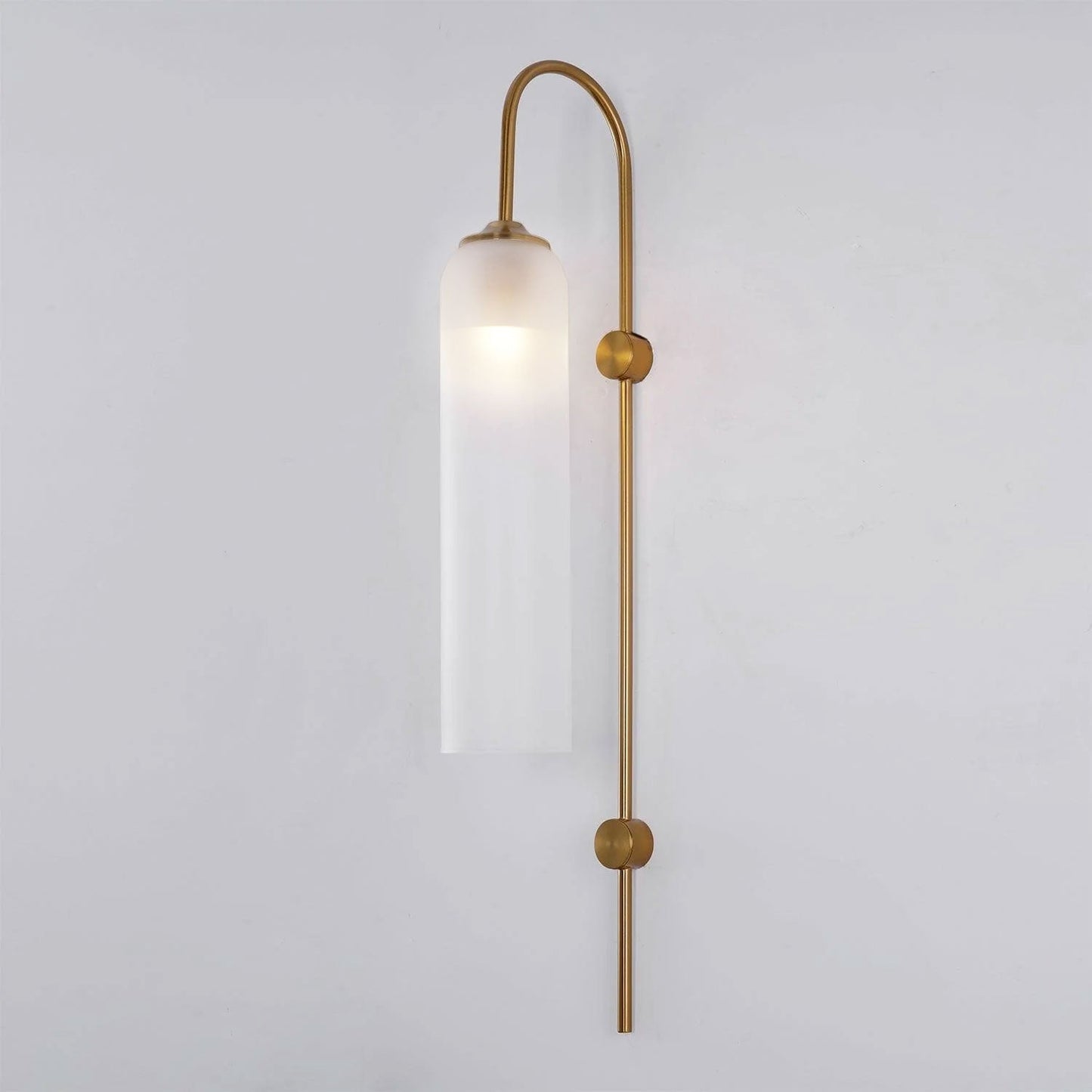 Sleek Modern Glass Wall Lamp with Adjustable Brightness & Energy Effic