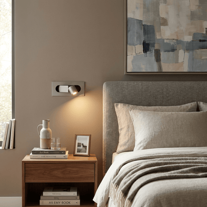 Sleek LED Bedside Reading Light with Adjustable Brightness and Touch C