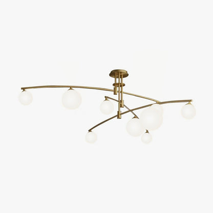 Elegant Long Arm Chandelier with Adjustable Arms and Dimmable Lighting