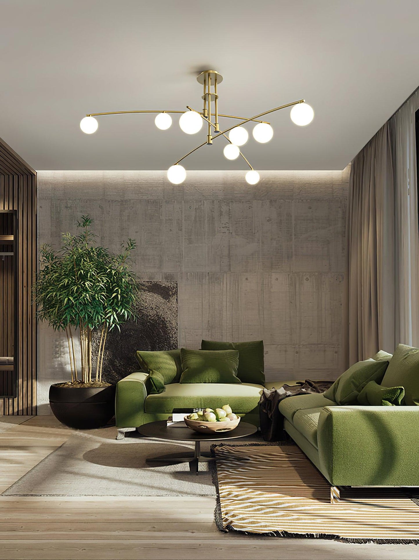 Elegant Long Arm Chandelier with Adjustable Arms and Dimmable Lighting
