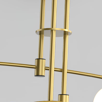 Elegant Long Arm Chandelier with Adjustable Arms and Dimmable Lighting